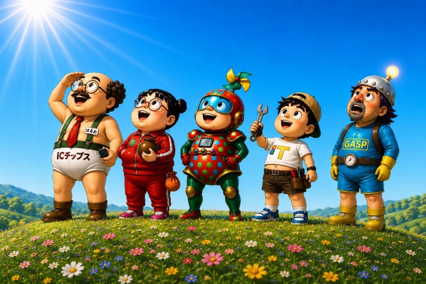 ICチップスワールドのキャラクターたち
