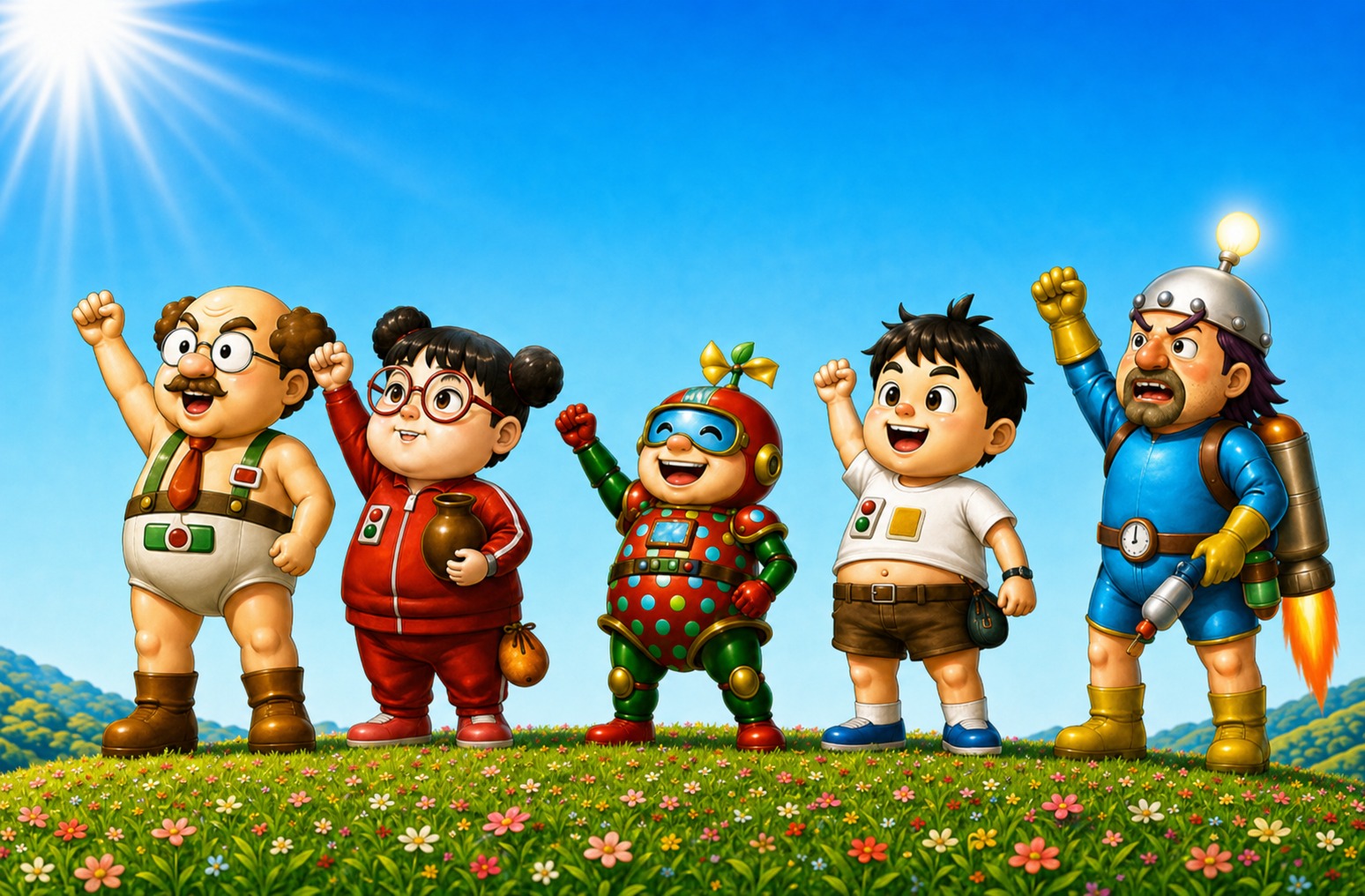ICチップスワールドのキャラクターたち