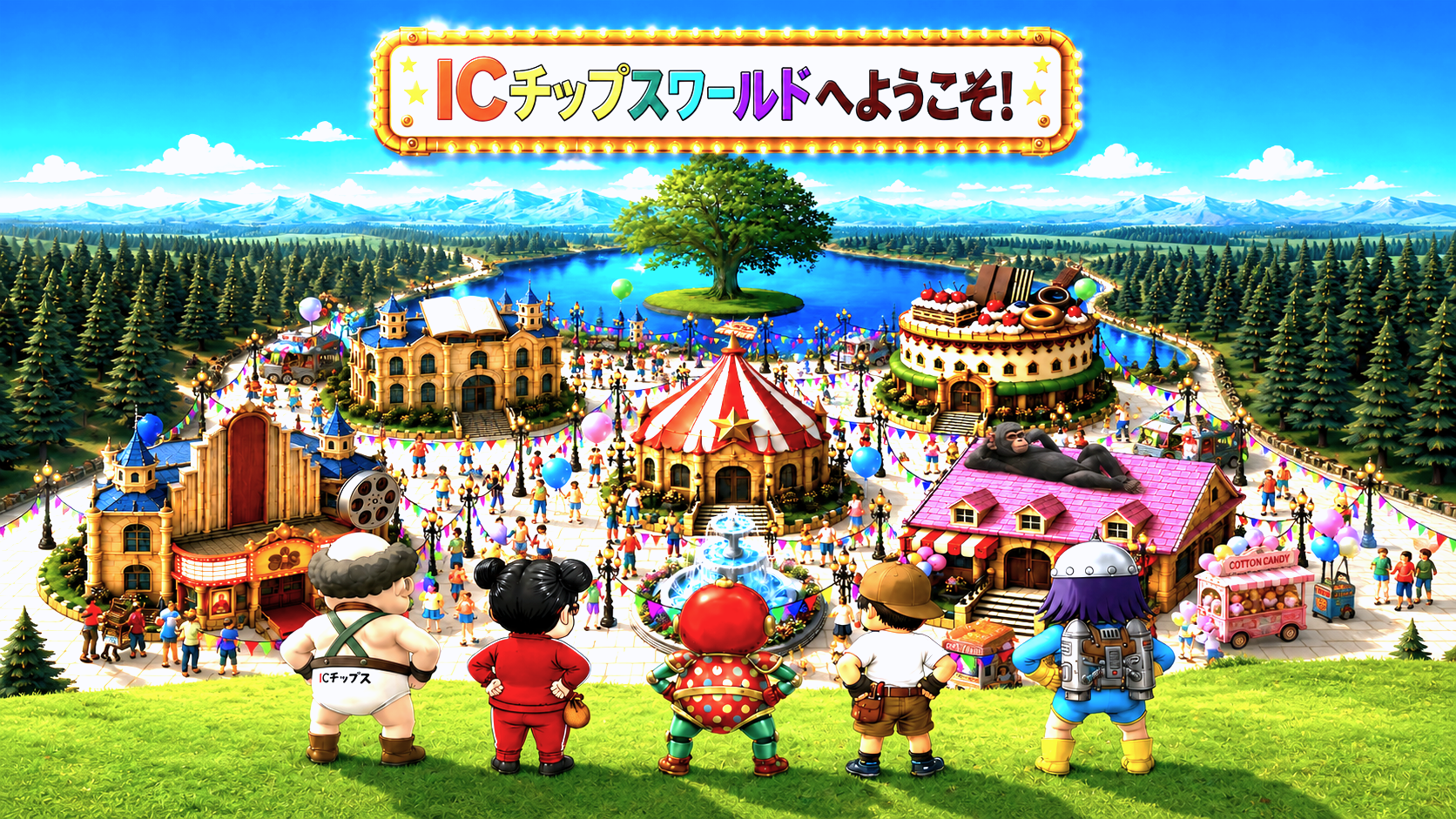 ICチップスワールド マップ|各施設へどうぞ